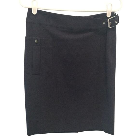 Ralph Lauren Dresses & Skirts - Ralph Lauren Womens Pencil Skirt Sz S XS Black Label Navy Blue Nautical Classic